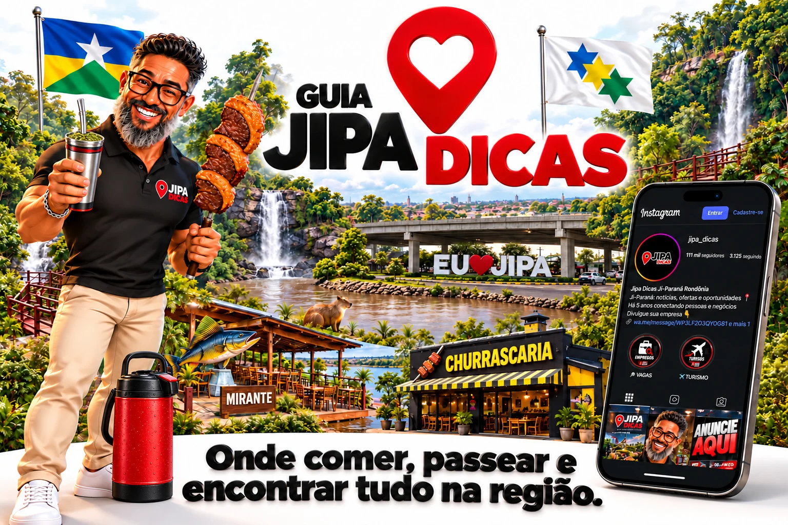 Guia Jipa Dicas: mascote, gastronomia e paisagens de Rondônia
